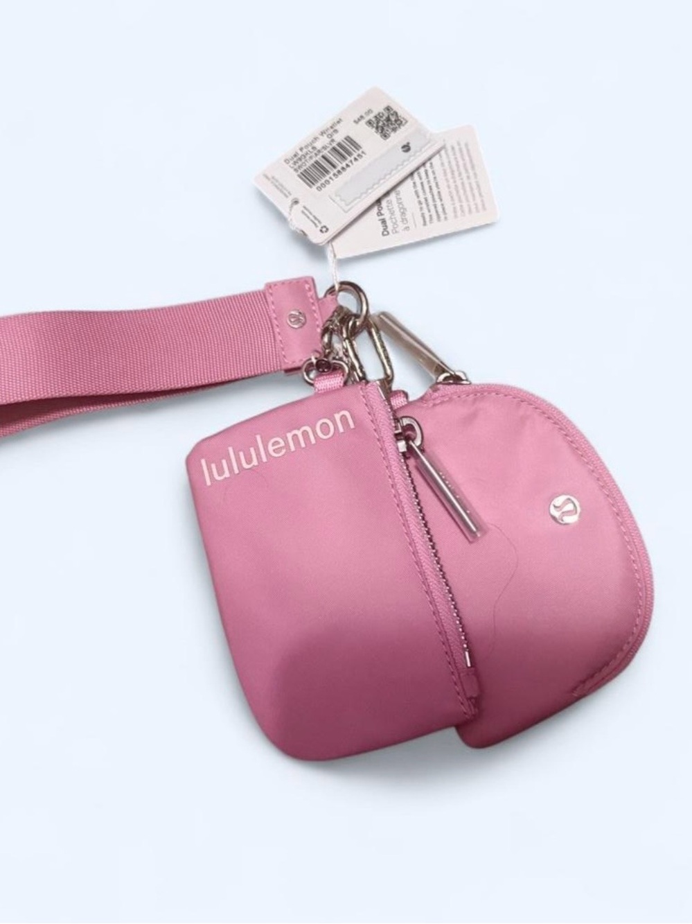lululemon athletica Pink Double Pouch Crossbody with Strap